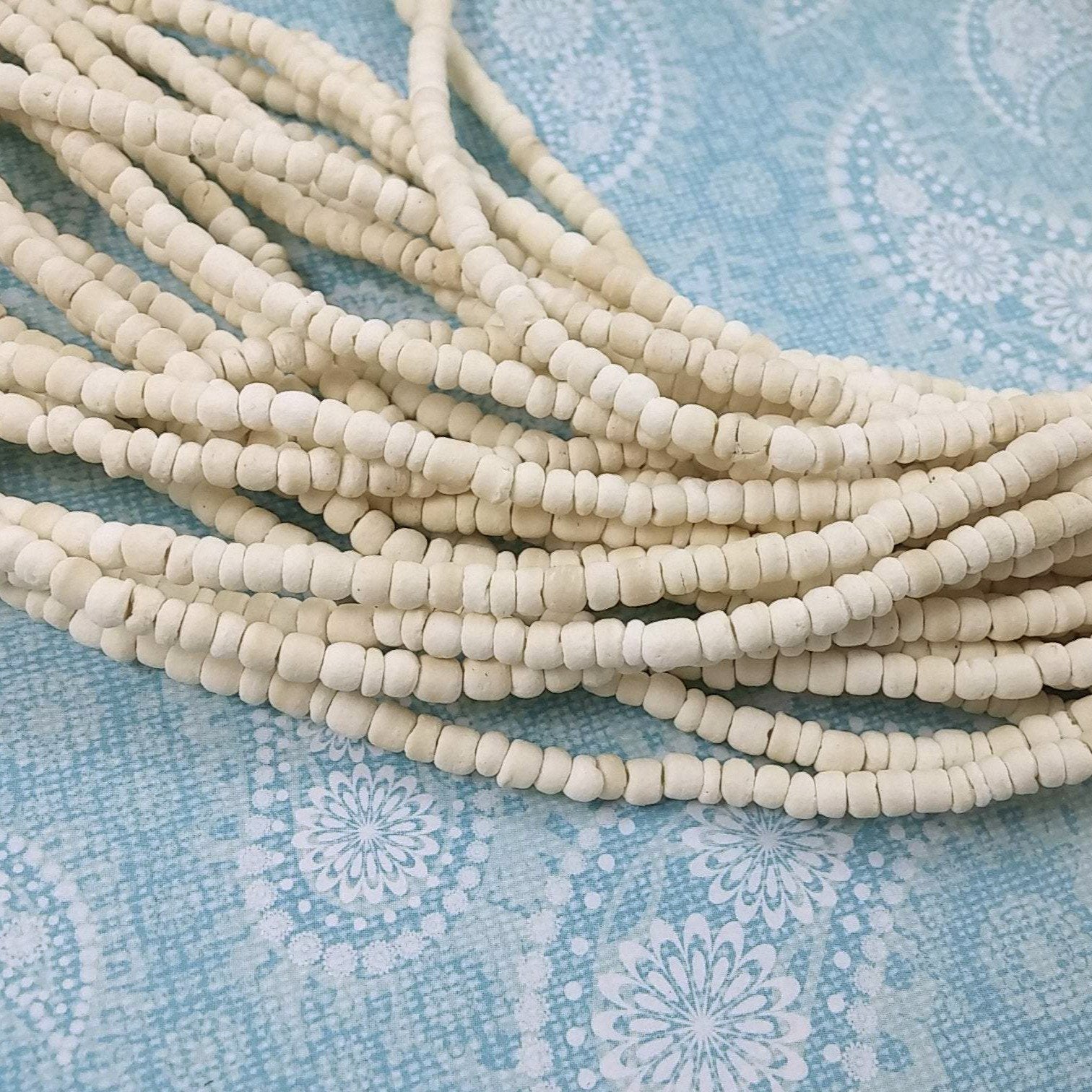 3mm tiny coconut beads - Five colors available