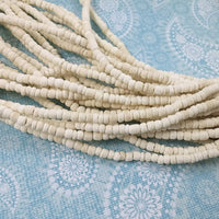 3mm tiny coconut beads - Five colors available