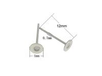 50 Stainless steel earring posts - Bulk price