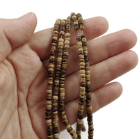 3mm tiny coconut beads - Five colors available