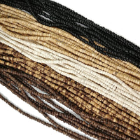 3mm tiny coconut beads - Five colors available