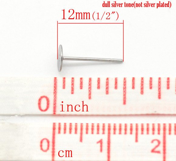 50 Stainless steel earring posts - Bulk price
