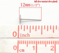 50 Stainless steel earring posts - Bulk price