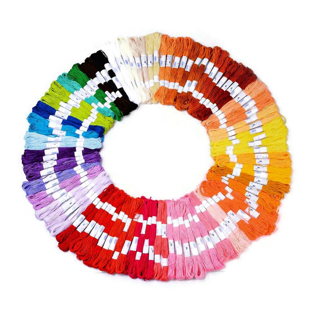 Cotton embroidery thread skeins - Mixed colors - Floss assorted bulk packs