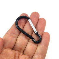Colorful carabiner, 2 inches, Aluminum rainbow clasp, Bag charm, Bottle clip & key fob findings