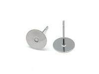 50 Stainless steel earring posts - Bulk price