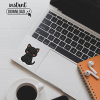 Cute Halloween Sticker Bundle, 12 Adorable Printable PNG Stickers, Digital Download, Print and Cut Cricut, Scrapbooking & Planners