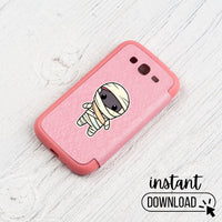 Cute Halloween Sticker Bundle, 12 Adorable Printable PNG Stickers, Digital Download, Print and Cut Cricut, Scrapbooking & Planners