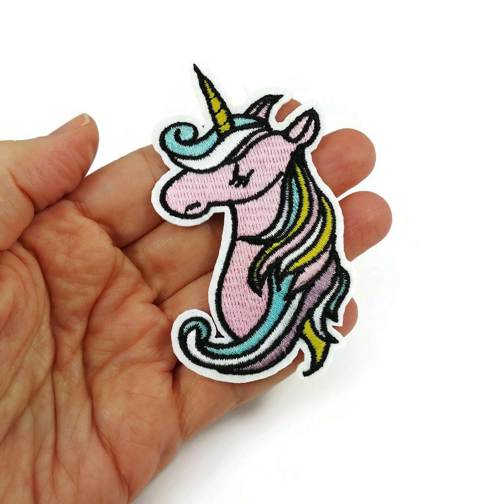12pcs Kawai assorted patch bundle, Cat lover iron on patch, Unicorn embroidered sew on patches, Cactus appliques