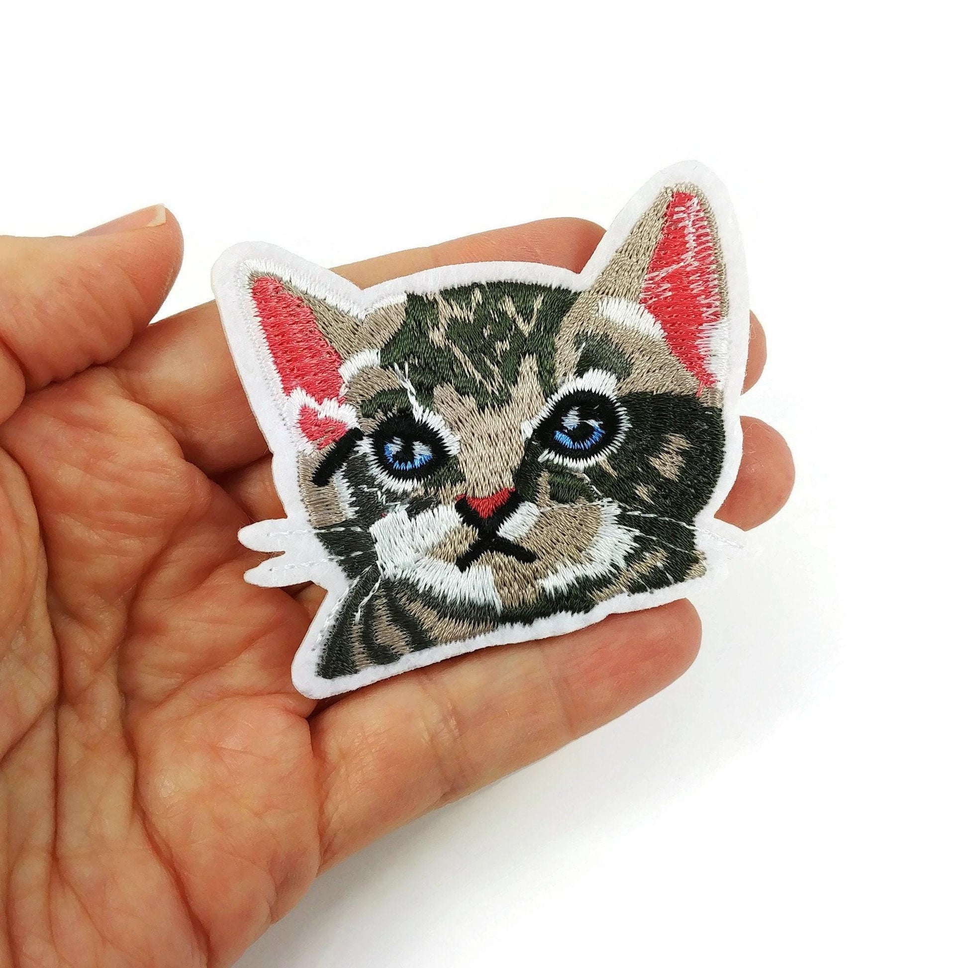 12pcs Aesthetic assorted patch bundle, Cat lover iron on patch, Unicorn embroidered sew on patches, Cactus appliques