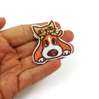12pcs Aesthetic assorted patch bundle, Cat lover iron on patch, Unicorn embroidered sew on patches, Cactus appliques