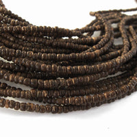 3mm tiny coconut beads - Five colors available