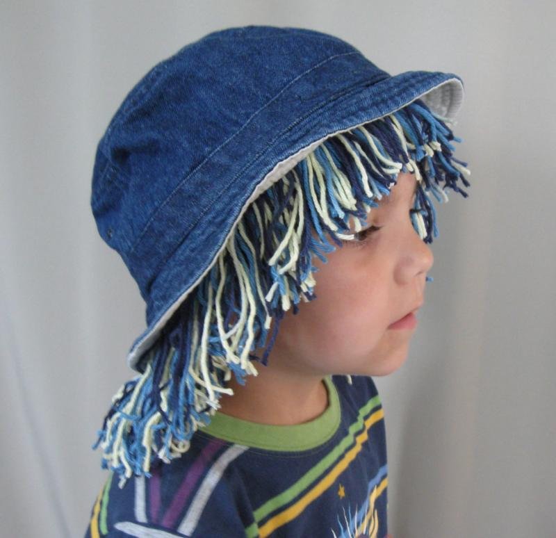 DIY Yarn Hair Wig Hat Tutorial