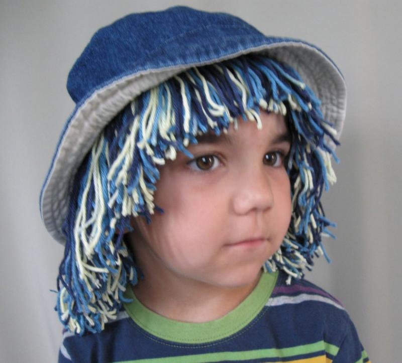 DIY Yarn Hair Wig Hat Tutorial