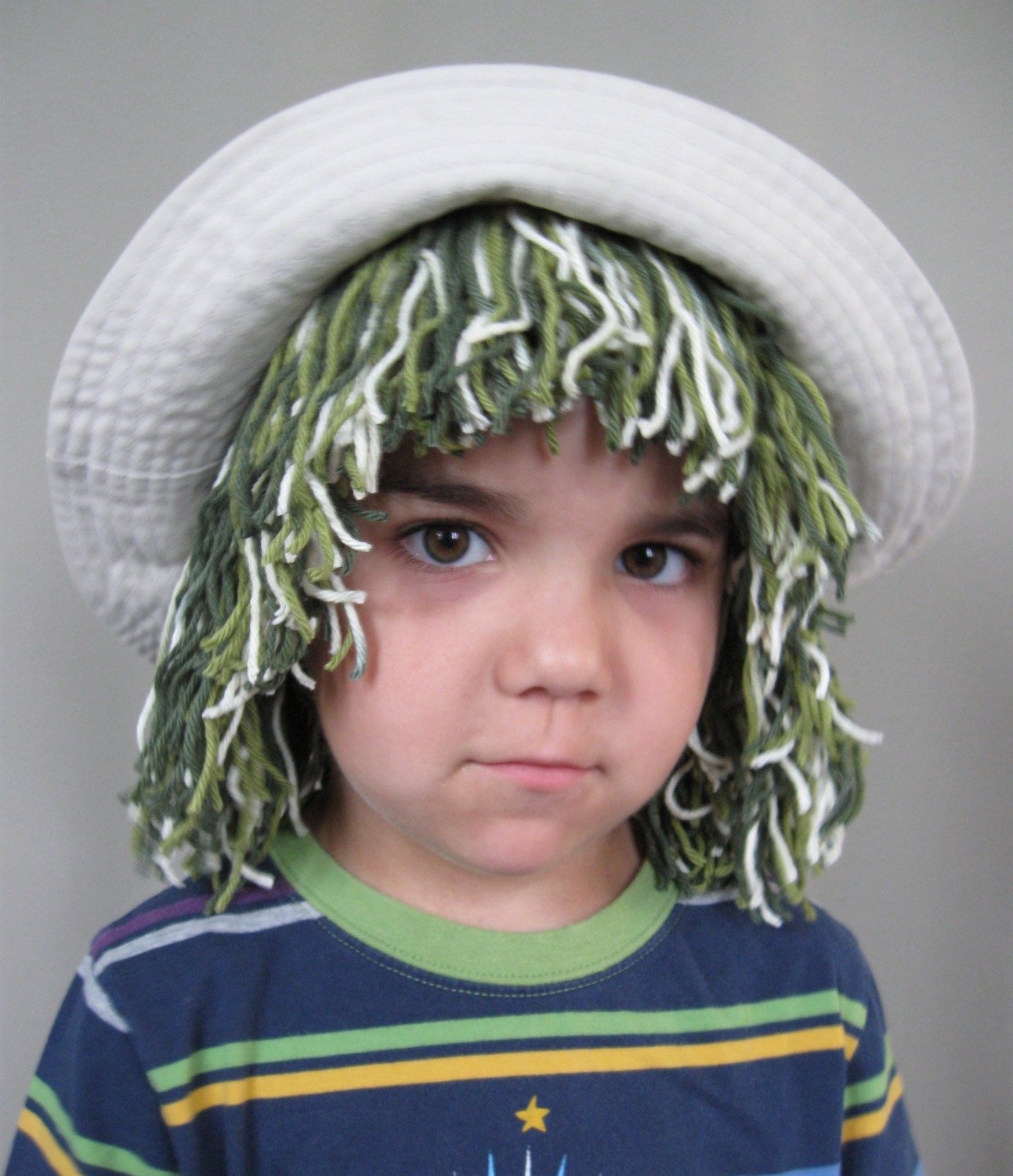DIY Yarn Hair Wig Hat Tutorial
