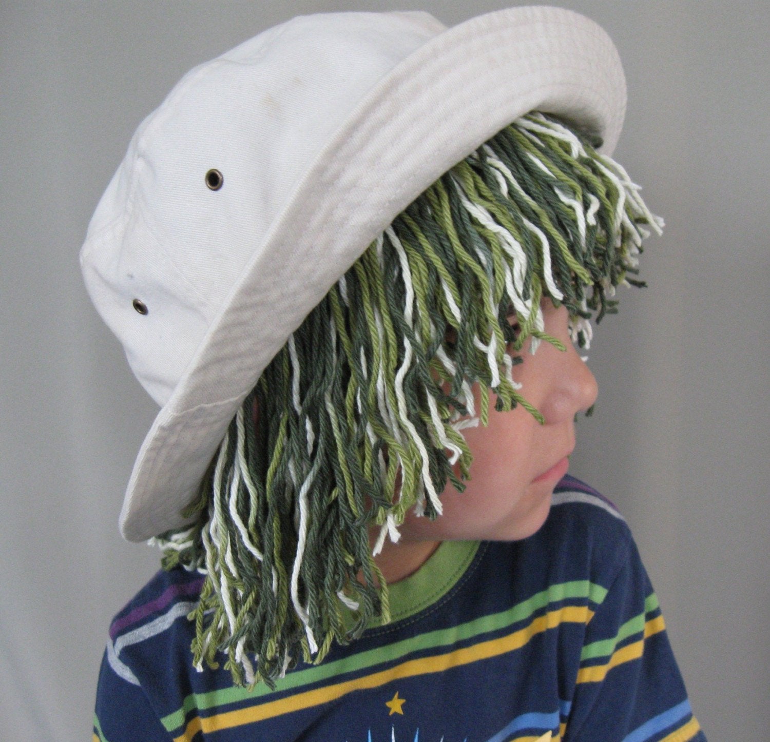 DIY Yarn Hair Wig Hat Tutorial