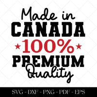 Made in Canada 100% premium quality