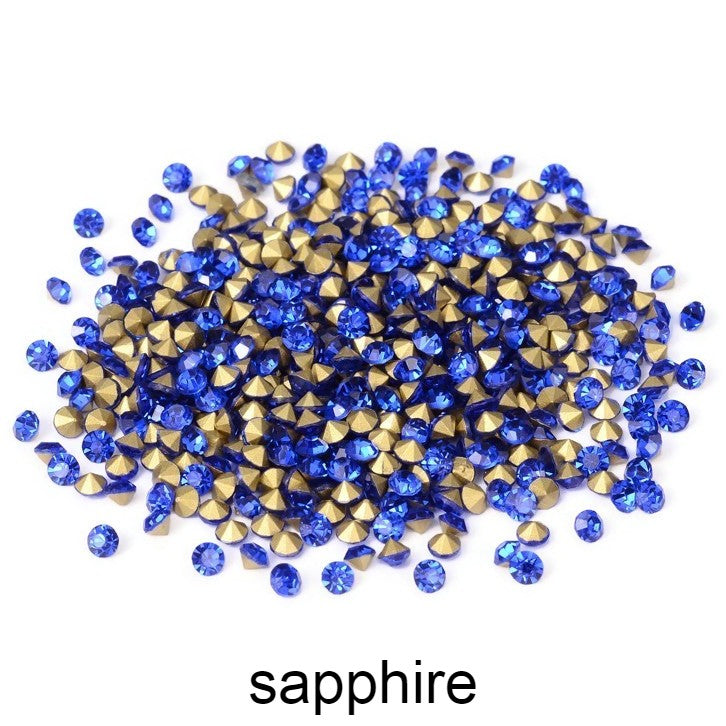 100 pointed back rhinestones, 4mm 5mm glass crystal chatons