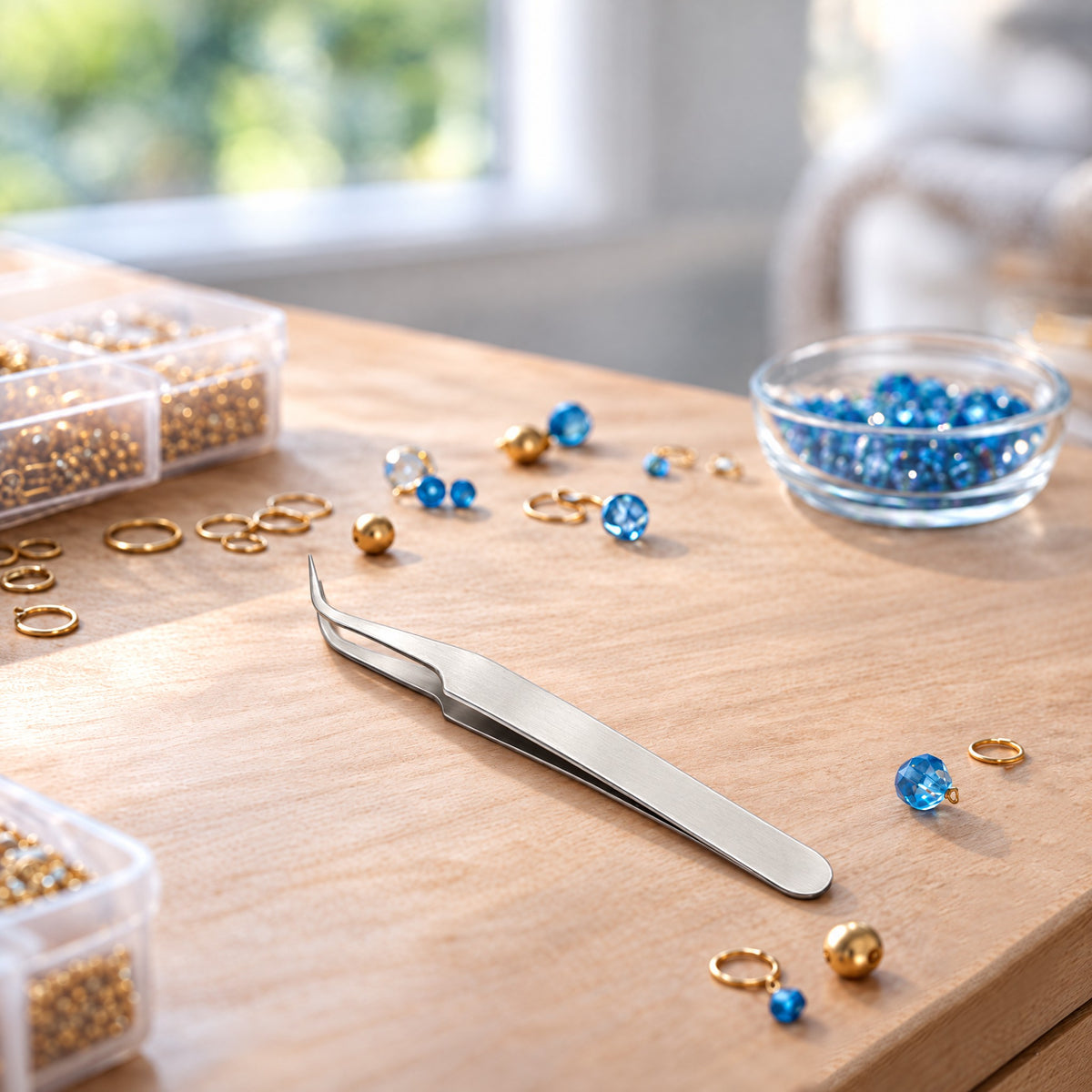 Stainless Tweezers for Jewelry, Beads & DIY Crafts