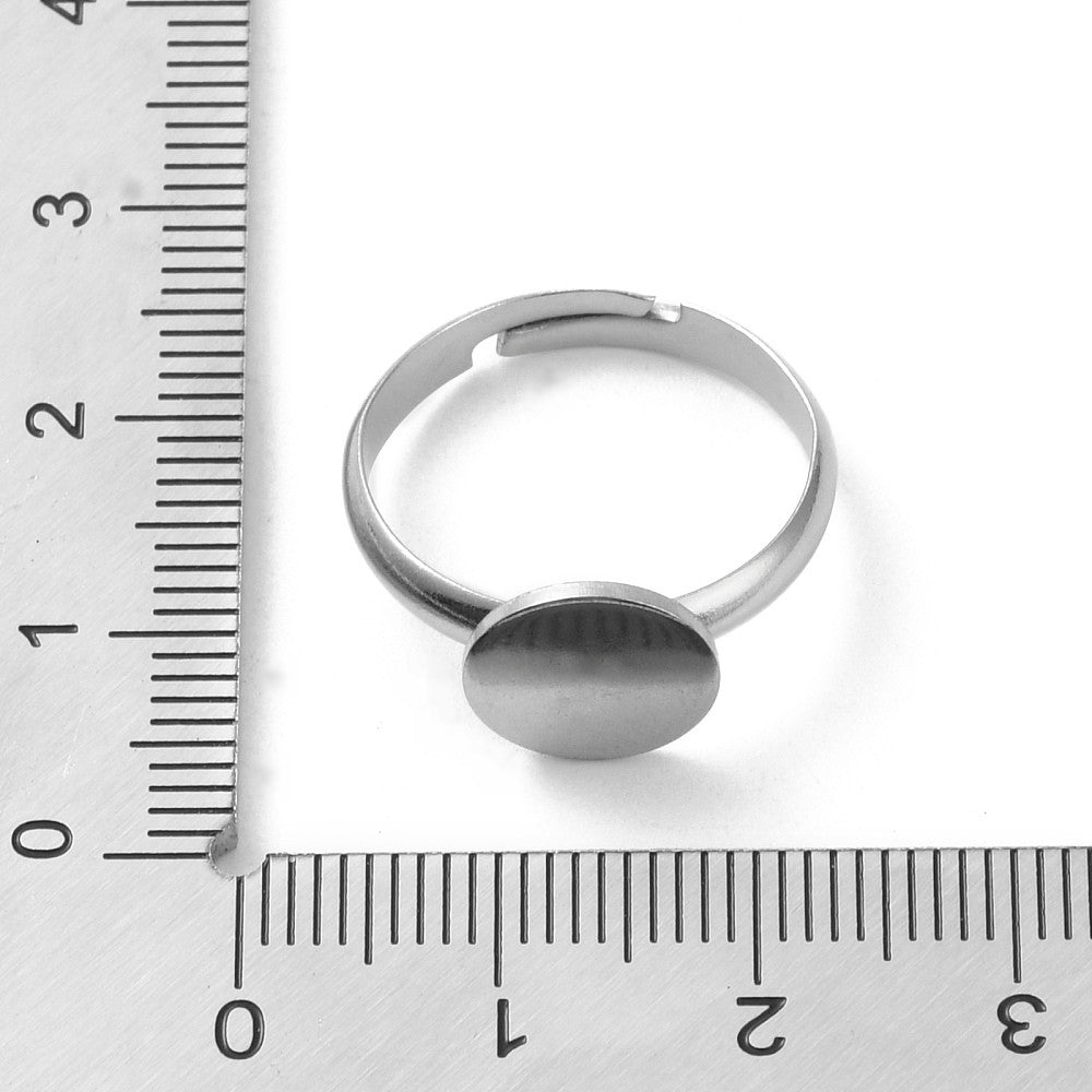 1 Stainless Steel Adjustable Ring Base - 10mm settings