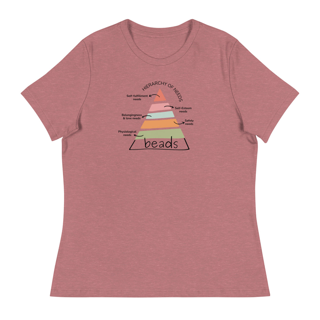 Beads: the ultimate need, Fun women's relaxed t-shirt