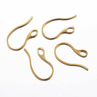 10 pièces (5 paires) crochets pour boucle d'oreille en acier inoxydable hypoallergénique
