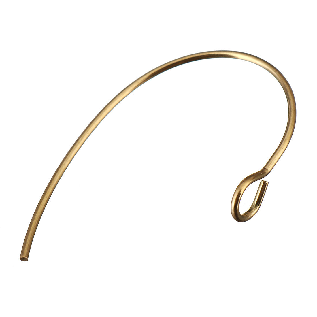 10 Grands crochets pour boucle d'oreille en acier inoxydable - noir, argent, or ou or rose