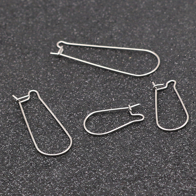 50 crochets pour boucle d'oreille en acier inoxydable hypoallergénique