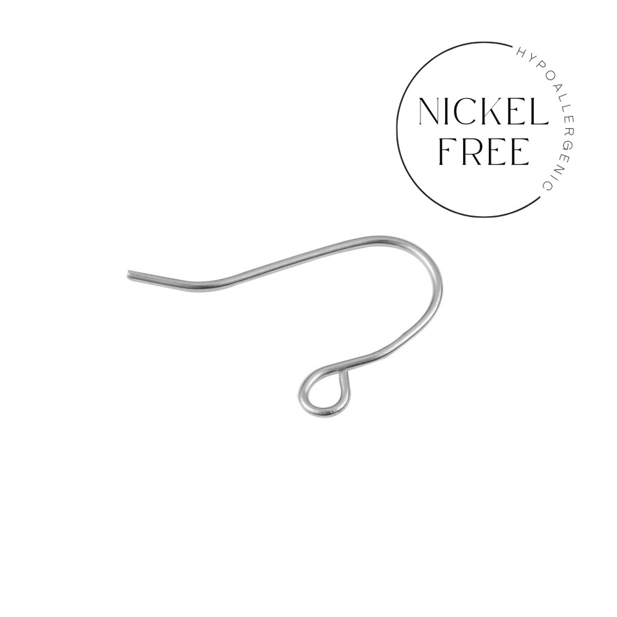 50 pièces (25 paires) crochets pour boucle d'oreille en acier inoxydable - Sans nickel, sans plomb et sans cadmium