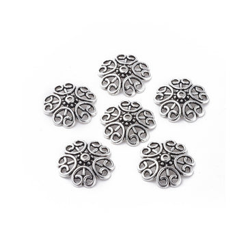10 Big flower bead caps 18mm  - Nickel free, lead free and cadmium free beadcaps