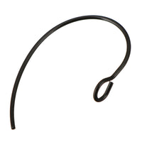 10 Grands crochets pour boucle d'oreille en acier inoxydable - noir, argent, or ou or rose