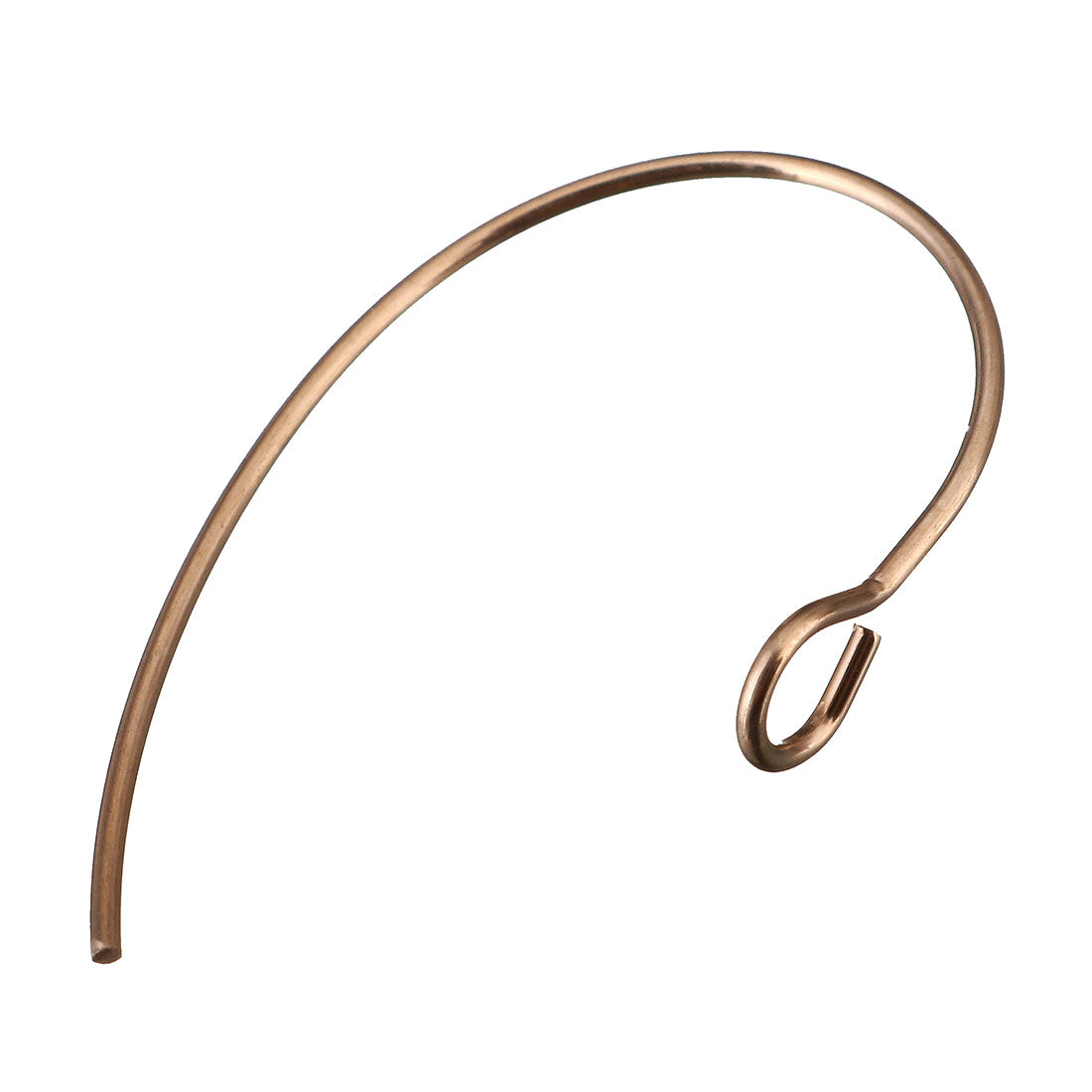 10 Grands crochets pour boucle d'oreille en acier inoxydable - noir, argent, or ou or rose