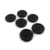 Bouton de bois de 2.5cm - ensemble de 6 boutons en bois naturel