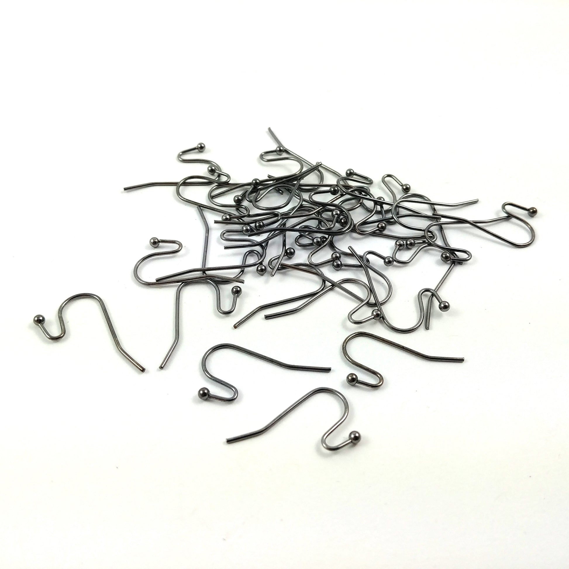 100 Crochets pour boucle d'oreille - Sans nickel - Or, argent, bronze, noir