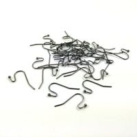 100 Crochets pour boucle d'oreille - Sans nickel - Or, argent, bronze, noir