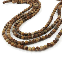 Pierres Naturelles Picture Jasper Rondes 4, 6 ou 8mm