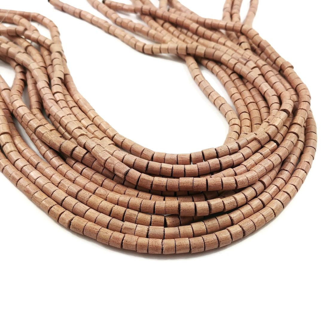 Rosewood beads 5mm - Natural Mala Wooden Beads - Heishe