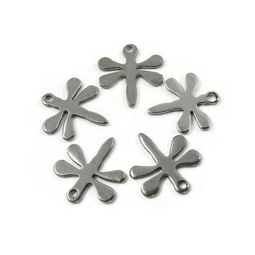 5 Dragongly charms stainless steel hypoallergenic charms