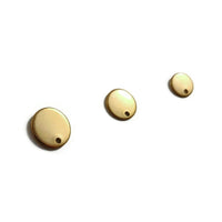 10 Stainless steel earring posts 8mm, 10mm, 12mm round