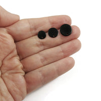 10 Stainless steel earring posts 8mm, 10mm, 12mm round