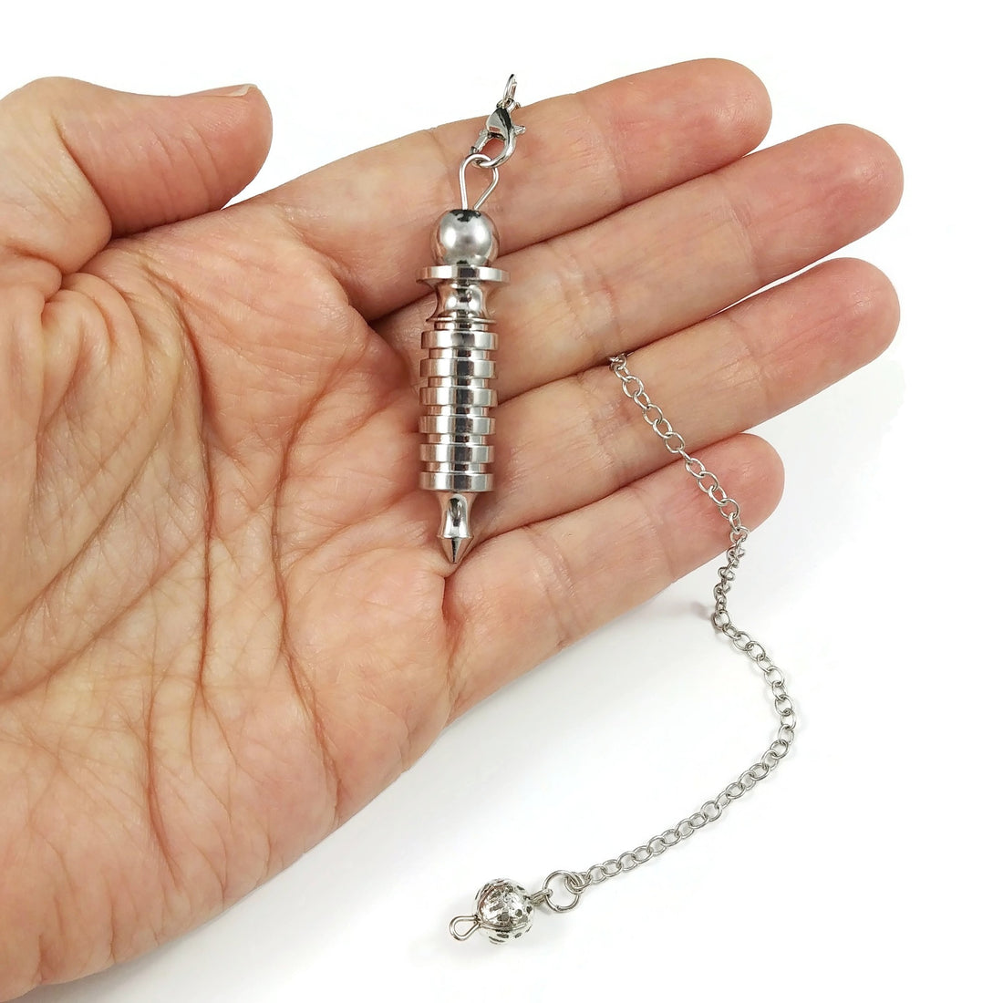 1 Metal dowsing pendulum, Silver, gold, rose gold or antique bronze