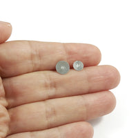 50 Earring stud posts, 6mm 8mm pad