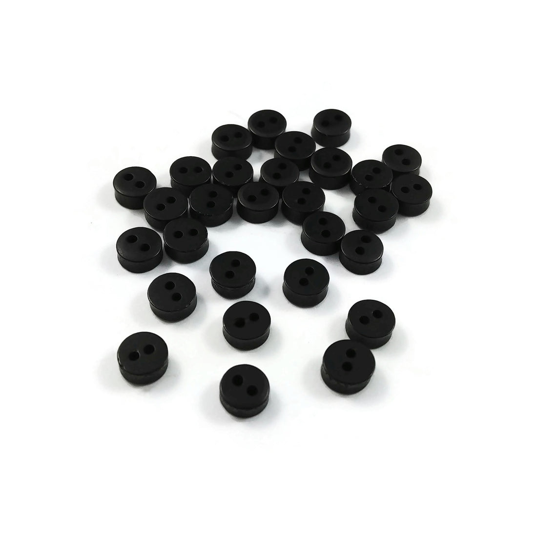 25 Boutons en résine de 6mm