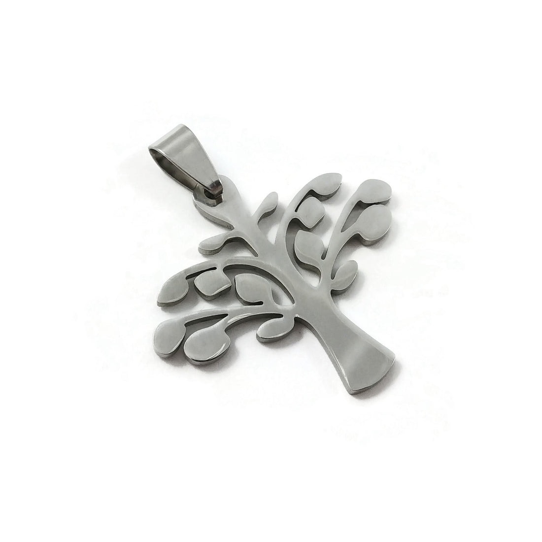 1 Tree pendant stainless steel DIY necklace pendant