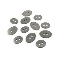 Boutons ovales en acier inoxydable 14mm ou 17mm