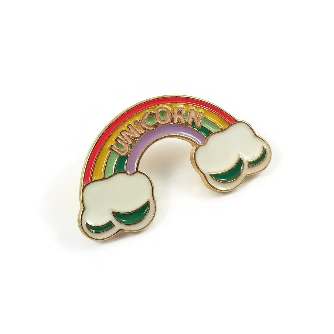 Rainbow unicorn enamel pin, little brooch for unicorn lover