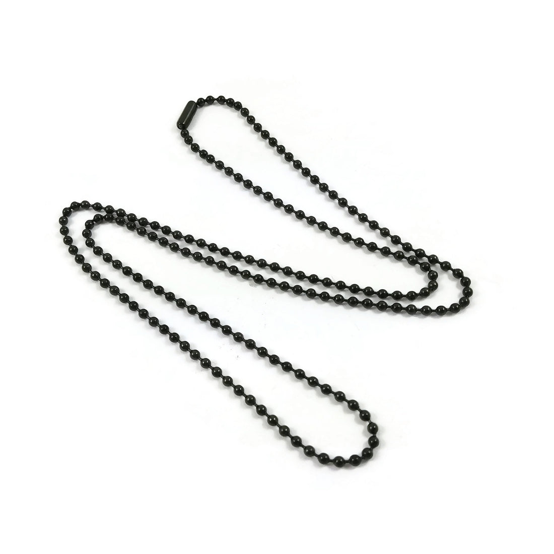 1 Black Stainless Steel Ball Chain 2.5mm - 23.5 inch