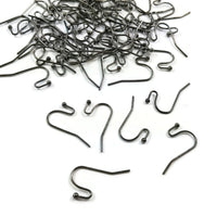 100 Crochets pour boucle d'oreille - Sans nickel - Or, argent, bronze, noir
