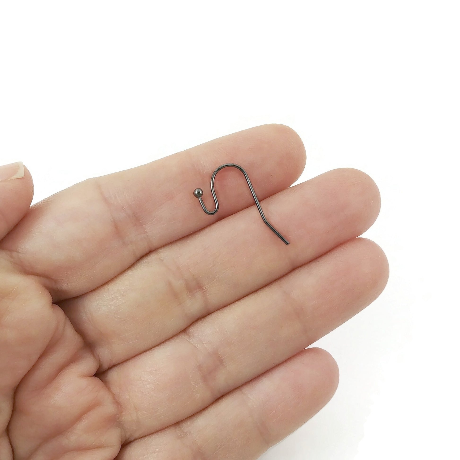 100 Crochets pour boucle d'oreille - Sans nickel - Or, argent, bronze, noir