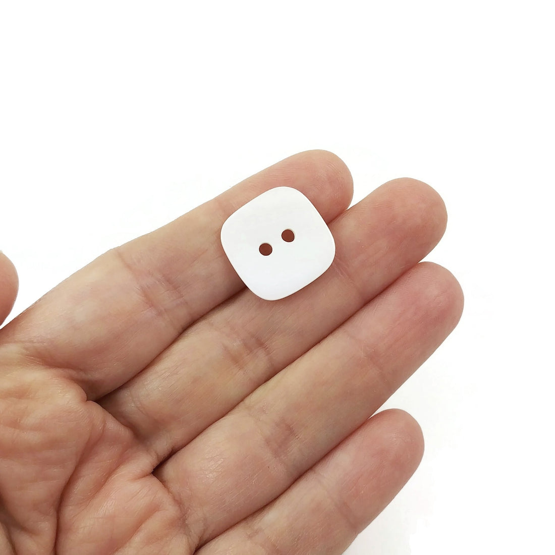 Square MOP buttons - Mother of Pearl Shell Buttons 18mm